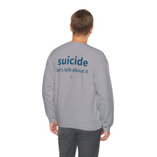 Load image into Gallery viewer, LivingWorks unisex "suicide let's talk about it" HELPER pullover sweatshirt