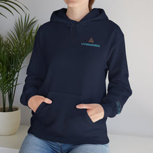 Load image into Gallery viewer, LivingWorks "Questions about suicide?" HELPER hoodie