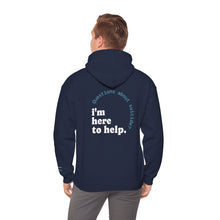 Load image into Gallery viewer, LivingWorks "Questions about suicide?" HELPER hoodie