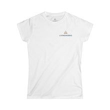 Load image into Gallery viewer, LivingWorks suicide prevention HELPER women's tee