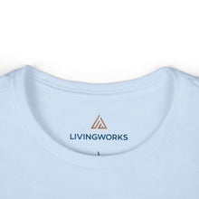 Load image into Gallery viewer, LivingWorks suicide prevention HELPER women's tee